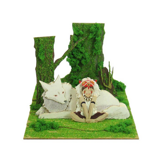 Ghibli Miniatuart Mini | Princess Mononoke - San and the Wolf