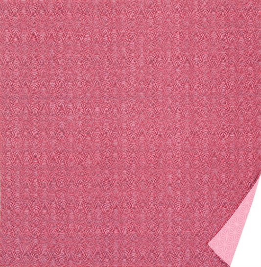 50cm Double-Sided Furoshiki | Same Komon / Asagata (wine/pink)