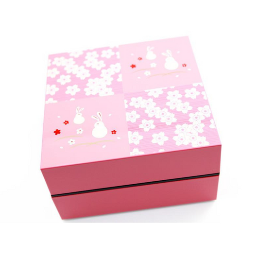 2-tier Picnic Bento | Sakura Hanami (18 cm)