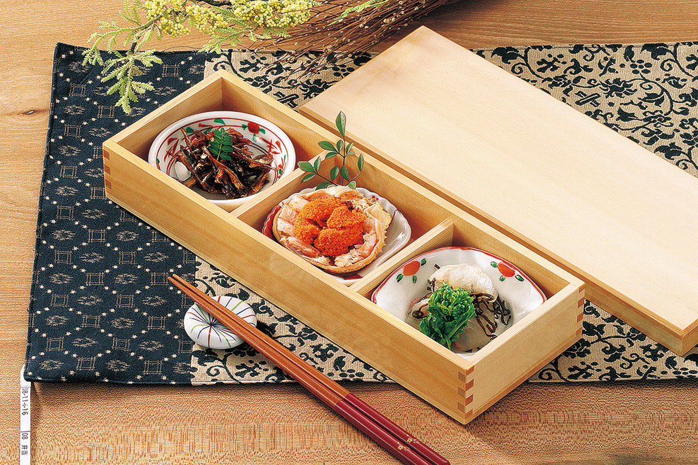 Wooden Shokado Bento | 3 compartments