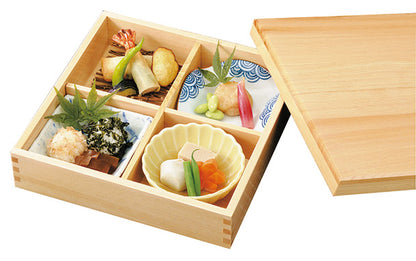 Wooden Shokado Bento | Hinoki (22.5 cm)