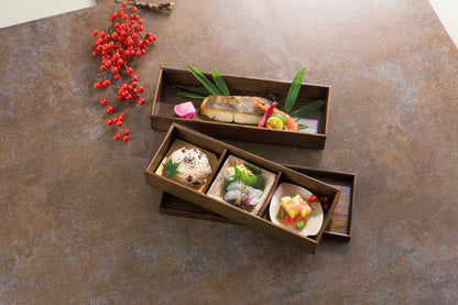 Wooden Shokado Bento | 3 compartments