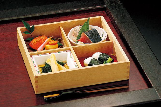 Wooden Shokado Bento | Hinoki (27 cm)