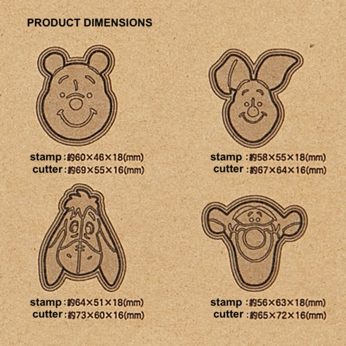 Cookie Cutter & Stamp | 4-piece set, Winnie The Pooh