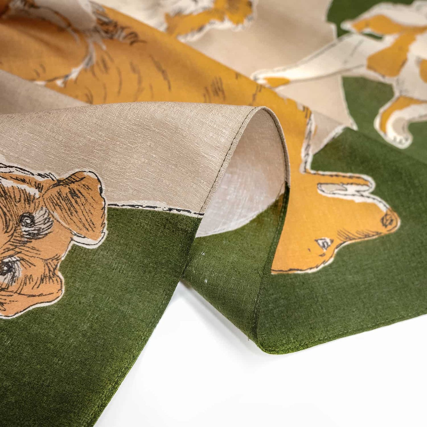 97cm Furoshiki | Dogs (green)