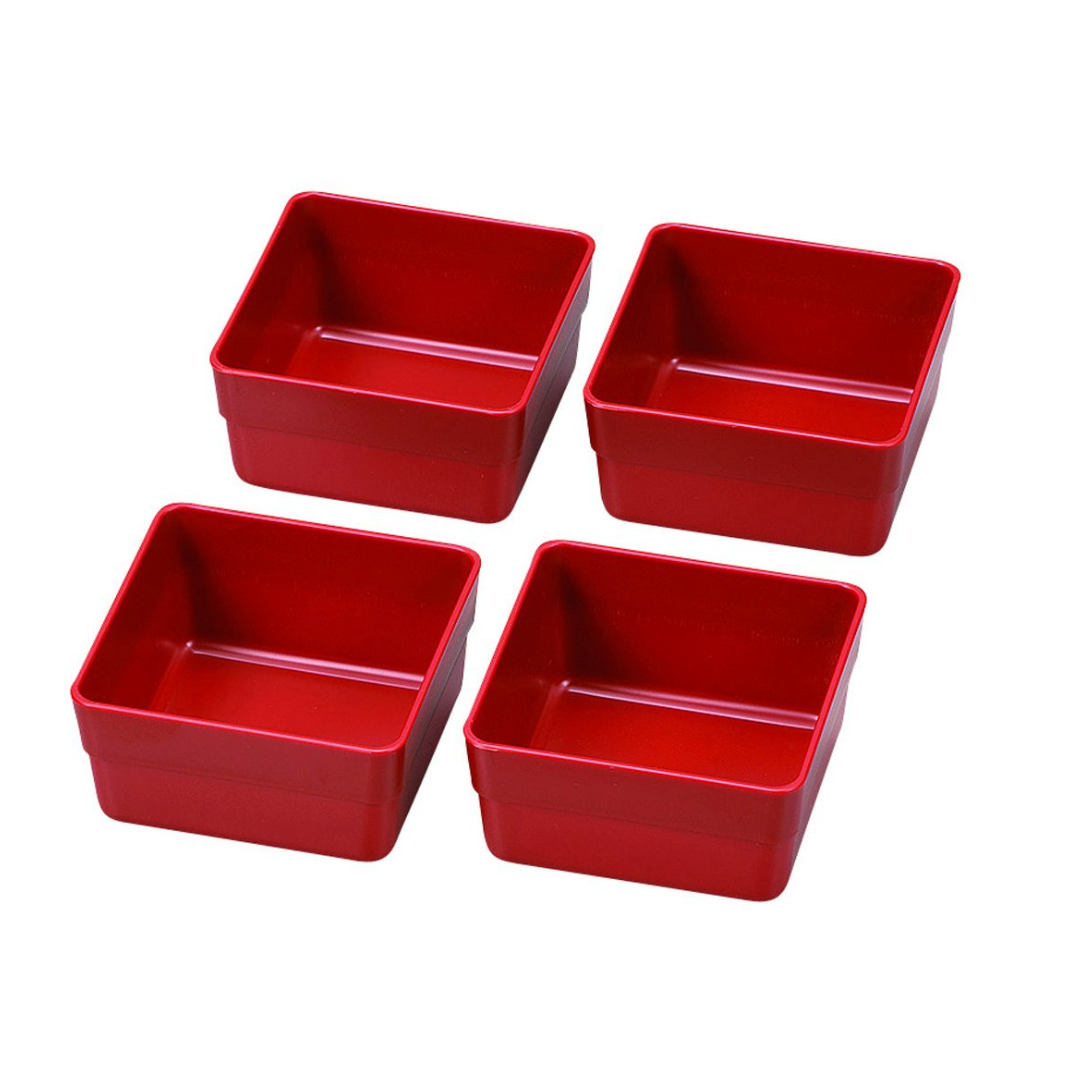 Inner Compartment Set for 2-tier Ojyu Picnic Bento | Red, 15cm