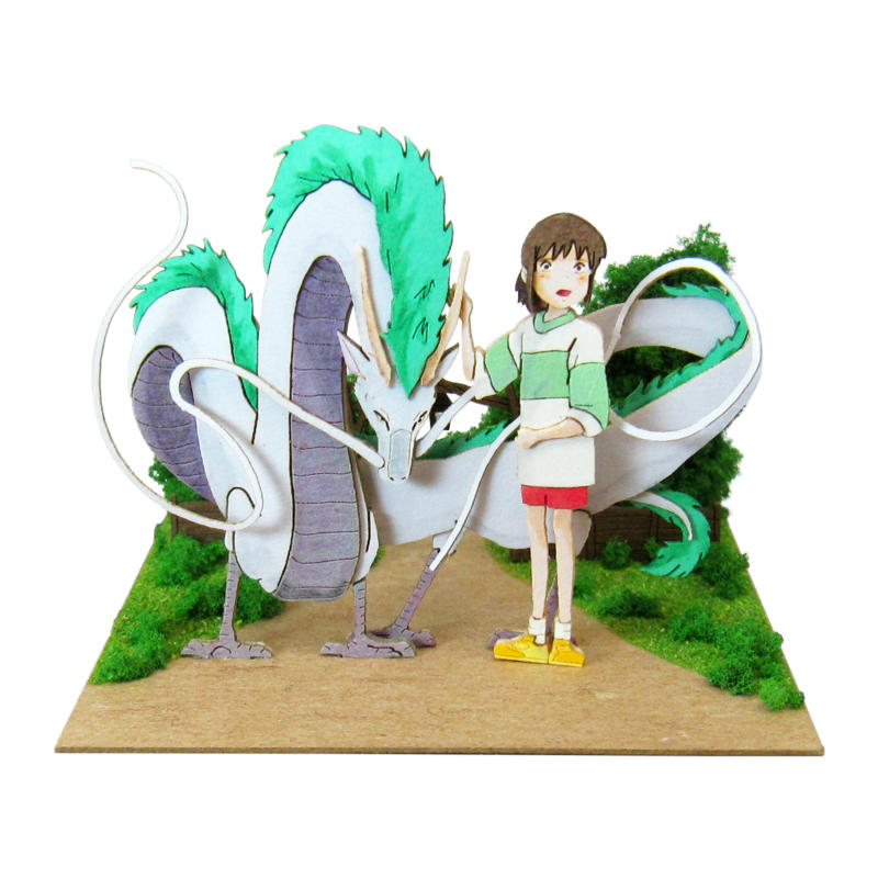 Ghibli Miniatuart Mini | Spirited Away - Haku The Dragon & Chihiro