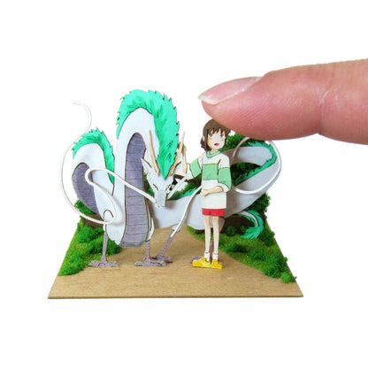 Ghibli Miniatuart Mini | Spirited Away - Haku The Dragon & Chihiro