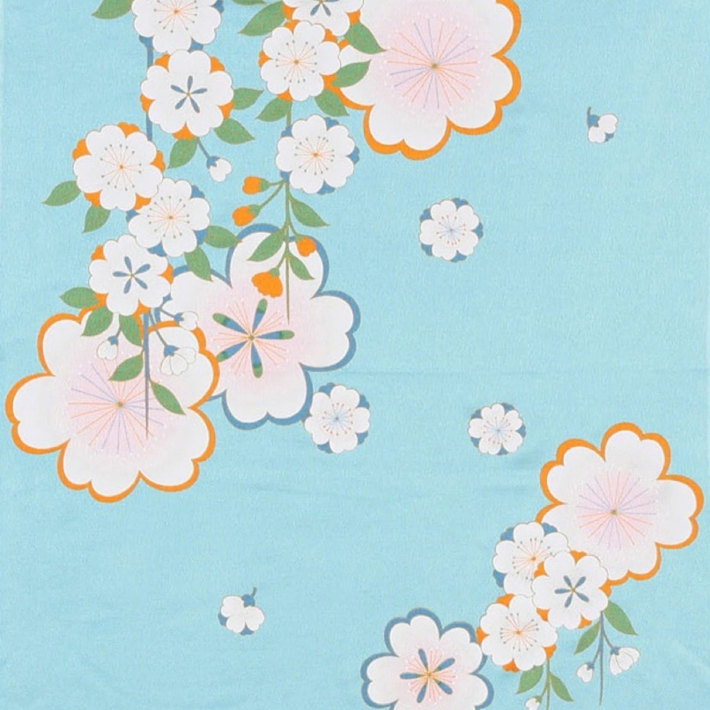 68cm Furoshiki | Miyako Sakura (blue)