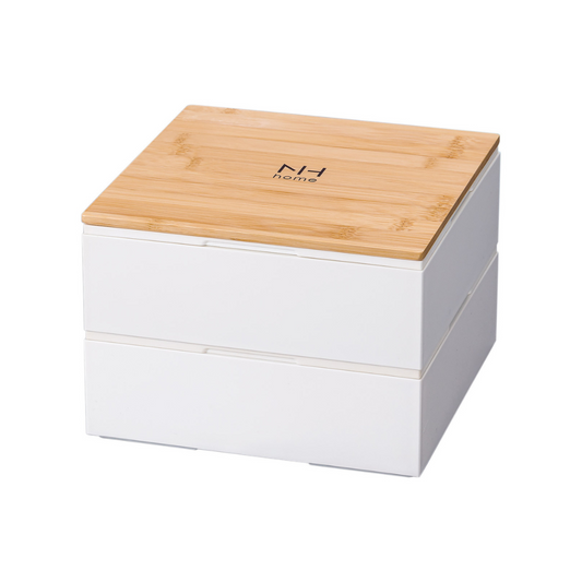 2-tier Picnic Bento | NH Home, bamboo lid (18 cm)