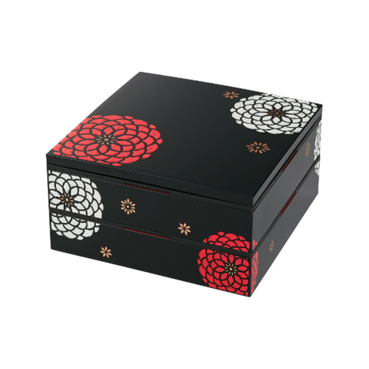 2-tier Ojyu Picnic Bento | Black 22.5cm