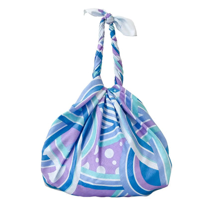 110cm Water Repellent Furoshiki | Refrain Yuika (blue)