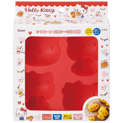 Silicone Cake Mold | 4-piece set, Hello Kitty