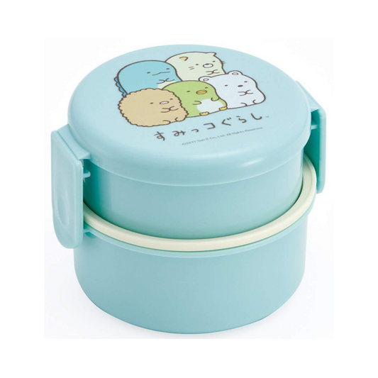 Sumikko Gurashi Round Bento | Blue, 2 tiers