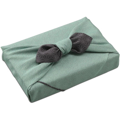 68cm Double-Sided Furoshiki | Asagata / Same Komon (black/green)