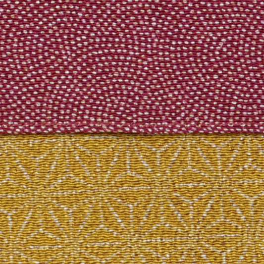 68cm Double-Sided Furoshiki | Same Komon / Asagata (burgundy / gold)