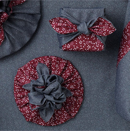 45cm Amunzen Reversible Furoshiki | Same Komon Sakura