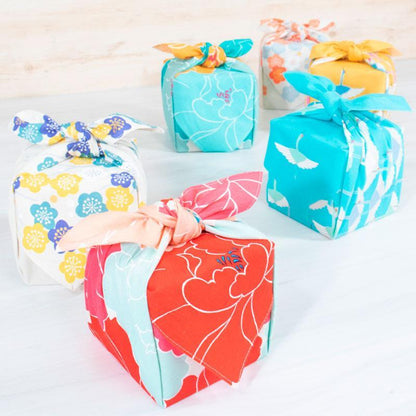 50cm Hime Musubi Furoshiki | Crane Turquoise