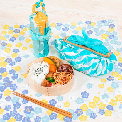 50cm Hime Musubi Furoshiki | Crane Turquoise