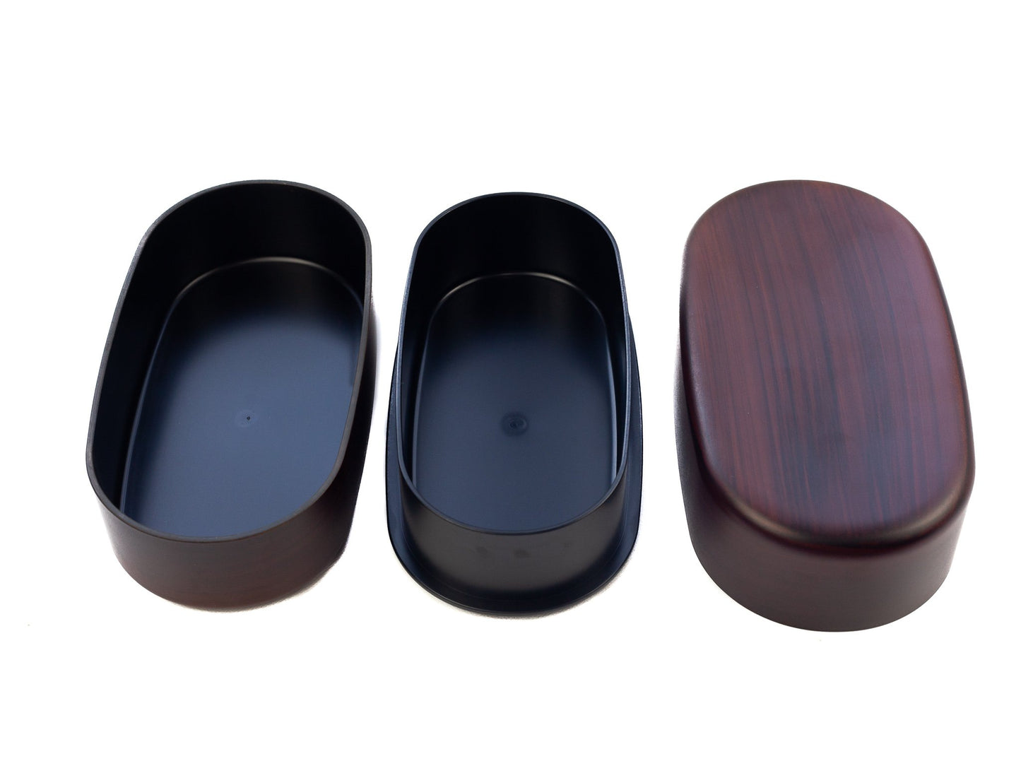 Woodgrain Oval Bento | Tochi (830 ml)