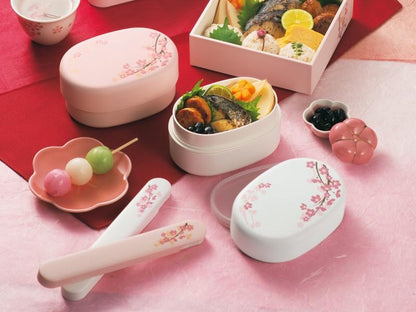 Soft Sakura Bento | White