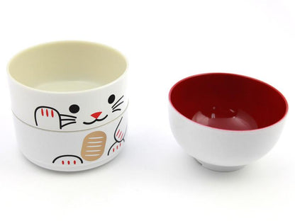 Kokeshi Bento | Maneki Neko, White