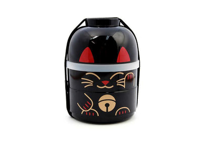 Kokeshi Bento | Maneki Neko, Black