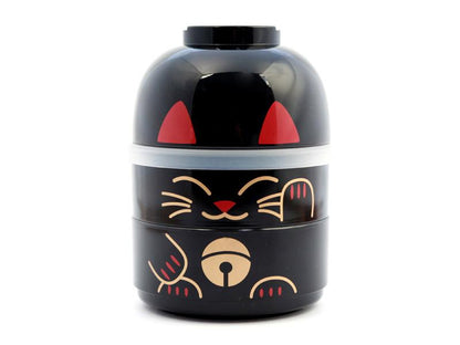 Kokeshi Bento | Maneki Neko, Black